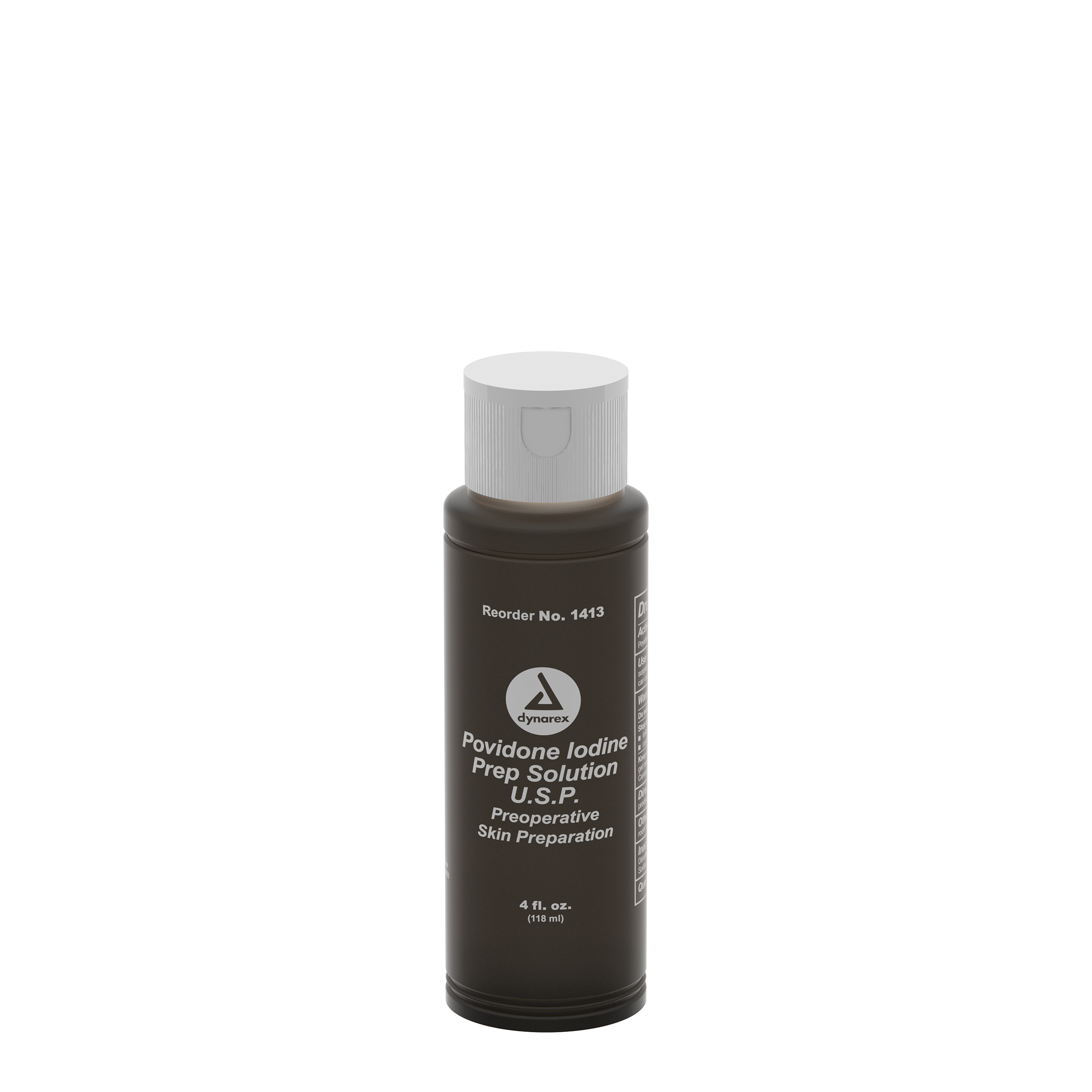 Solution Povidone Iodine Prep (PVP) 4oz. (1/EA 48/CS) by Dynarex Corporation  ID 1413